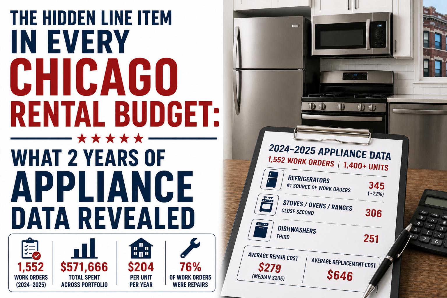 The Hidden Line Item in Every Chicago Rental Budget: What 2 Years of Appliance Data Revealed
